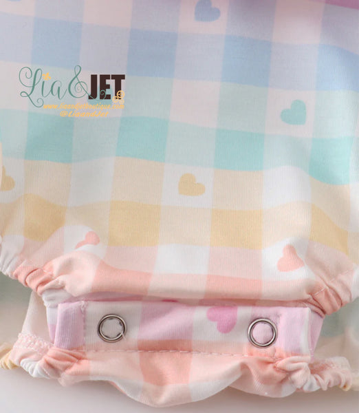 (I002) Pastel plaid bubble